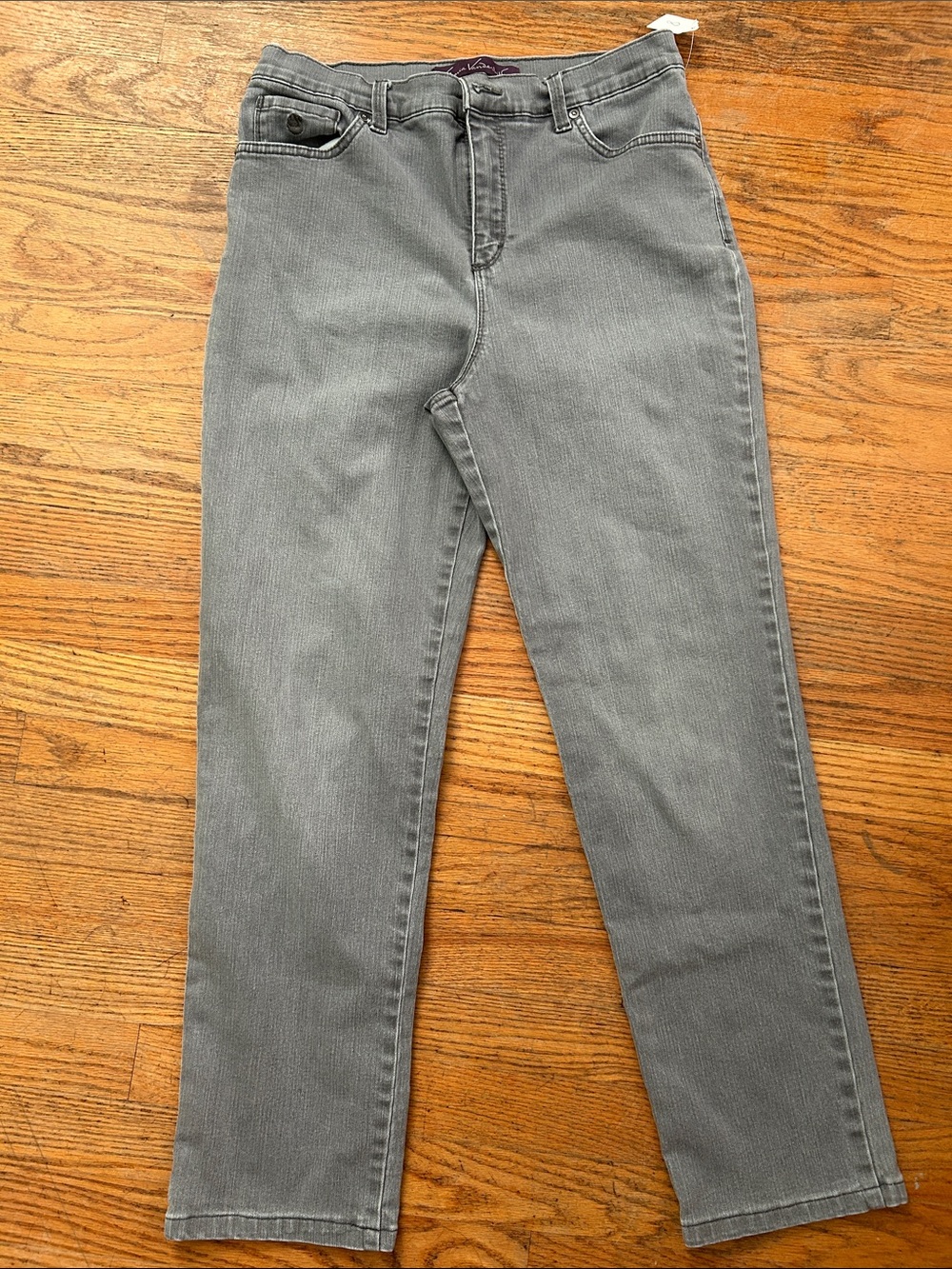 Gloria Vanderbilt Straight Leg Gray Jeans